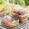 Portable Refrigerator Fresh-Keeping Box,Large-Capacity Portable Crisper with Handle,Fruit Storage C