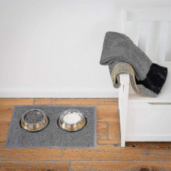 Zysd Cat Feeding Mat For Food And Water Bowls - Machine Washable Waterproof