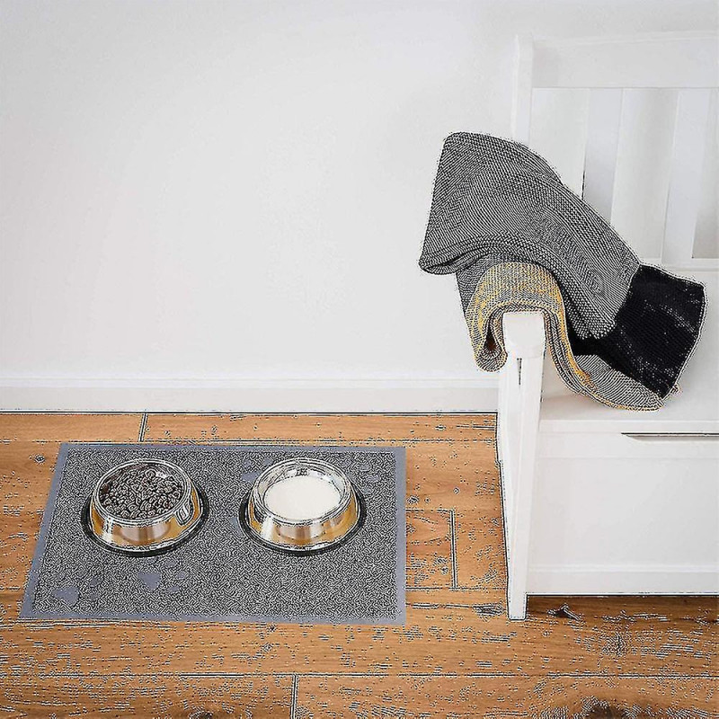 Zysd Cat Feeding Mat For Food And Water Bowls - Machine Washable Waterproof Zysd Cat Feeding Mat For Food And Water Bowls - Machine Washable Waterproof