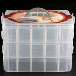 The New 1pcs Plastic Storage Box With Handle