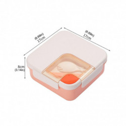 Compartments Portable Food Container Plastic Locking