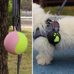 Tennis Ball Holder with Hook Lightweight Easy Installation Hands-Free Pet Ball Cover Holder Dog Leash Attachment
