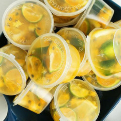 50 Pieces Home Single Use Bowl Food Box Rice Storage Jar Cup With Lid