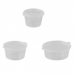 50 Pieces Home Single Use Bowl Food Box Rice Storage Jar Cup With Lid