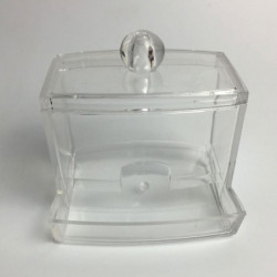 Transparent Plastic Swabs Box And Easy To Storage Solution Transparent
