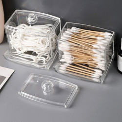 Transparent Plastic Swabs Box And Easy To Storage Solution Transparent