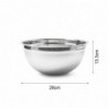 Salad Bowl Mirror Surface Anti-scratch Multifunctional Wide Opening Food Container Household Supplies