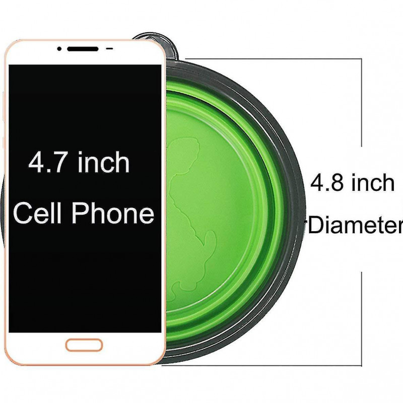 2 Pcs Collapcsble Dog Bowl