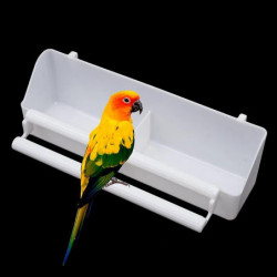 Bird Parrot Food Feeder Plastic Hanging Cage Feeding Cup Parakeet Feeder Box Pet Cage Plastic Large Capacity Food [...]