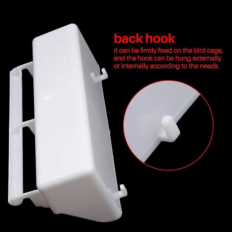 Bird Parrot Food Feeder Plastic Hanging Cage Feeding Cup Parakeet Feeder Box Pet Cage Plastic Large Capacity Food [...]