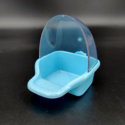 Parrot Feeder Plastic Container Inside Cage for Cockatiel Lovebird No Mess