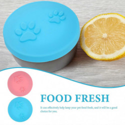 2Pcs Household Cat Food Lids Wear-resistant Can Covers Convenient Pet Food Covers