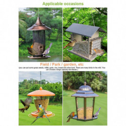Outdoor Bird Feeder Pet Supplies Feeding Portable Plastic Container Attract Birds Hanging Type Tree Corridor For [...]