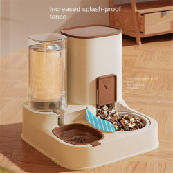 Pet Cat Large Capacity Water Dispenser Dry Wet Separation for Automatic Feeder Drinking Water Supplies Food Container
