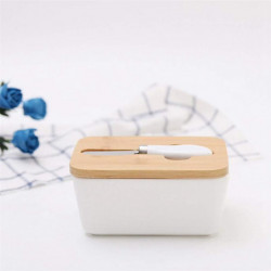 Food Containers Ceramic Butter Dish Nordic Style Butter Box Keeper Container Food Storage Candy Box