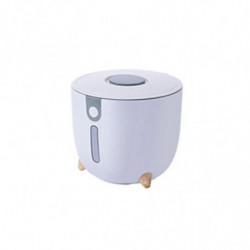 5Kg Kitchen Household Rice Bucket Storage Sealed Transparent Flip-Top Storage Box Moisture-Proof and Insect-Proof 1Pcs