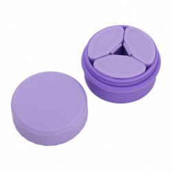 Travel Silicone Makeup Containers Set with 3 Dispensers Refillable Empty Silicone Cream Jars with Sealed Lids and Spoon