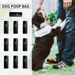10rolls Portable Dog Poop Bag Pouch Durable Biodégradable PE Pet Supplies Déchets