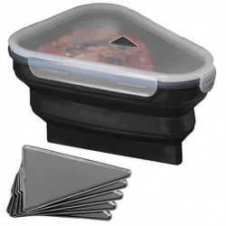 1 Set Pizza Container Well Sealed Storage Portable Durable Microwave Safe Pack for Kitchen