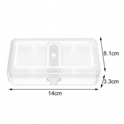 Battery Storage Box Moisture Proof Dustproof Battery Organiser for Camping
