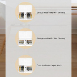 Battery Storage Box Moisture Proof Dustproof Battery Organiser for Camping