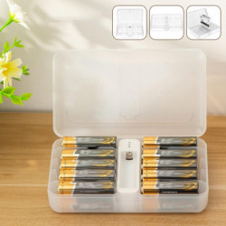 Battery Storage Box Moisture Proof Dustproof Battery Organiser for Camping