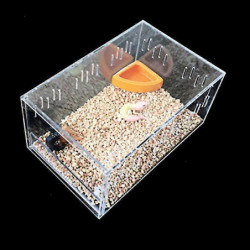 2 Pack Reptile Ceramic Food Bowl,Reptile Worm Dish Feeding Dishround,S