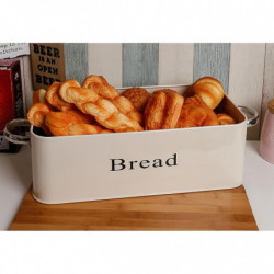 Iron Bread Box Kitchen Counter Storage Bin Food Container With Bamboo Lid For Loaves, Homemade Bread, Pastries, [...]