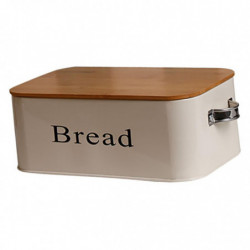 Iron Bread Box Kitchen Counter Storage Bin Food Container With Bamboo Lid For Loaves, Homemade Bread, Pastries, [...]