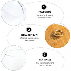 1pc Cuisine Thé Scellé Récipient Pratique En Verre De Stockage Pot De Nourriture Boîte (500ML)