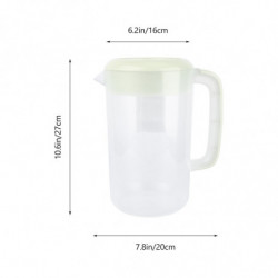 1 Pc 4000ml En Plastique Grande Capacité Jus D’eau Froide Récipient Pichet avec Couvercle