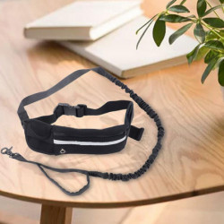 Jogging Ajustable Strap Portable Lead Dog Waist Leash Walking Belt Hands Free