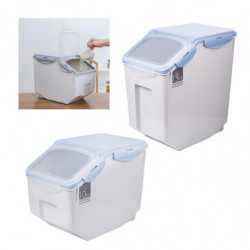 2pcs Riz Seau de stockage Food Grain Seal Verrouillage Couvercle Organisateur Ustensiles