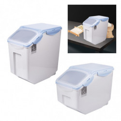 2pcs Riz Seau de stockage Food Grain Seal Verrouillage Couvercle Organisateur Ustensiles