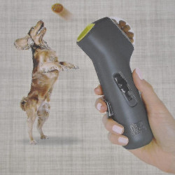 Dog Food Catapult Auto Pets Food Thrower1pc-grey