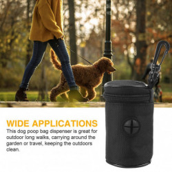 Waste Holder Oxford Cloth Dog Poop Bag Dispenser Outdoor Cat Walking Puppy Leash