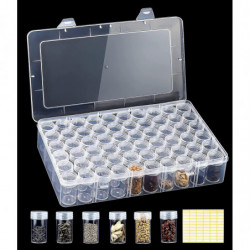 60 Slots Plastic Seed Storage Box, Seed Storage Organizer With Label Stickers(seeds Not Included), Seed Container [...]