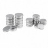 20 Empty Aluminum Tins Cans With Screw Lids Box Container Jar Top Round (40g,100g) 20 Empty Aluminum Tins Cans With Screw Lids Box Container Jar Top Round (40g,100g)