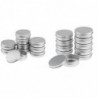 20 Empty Aluminum Tins Cans With Screw Lids Box Container Jar Top Round (40g,100g) 20 Empty Aluminum Tins Cans With Screw Lids Box Container Jar Top Round (40g,100g)
