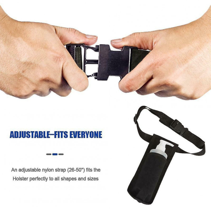 Ceinture de taille Étui de bouteille de massage réglable Oxford Cloth Distributeur de lotion Ceinture de taille Étui de bouteille de massage réglable Oxford Cloth Distributeur de lotion