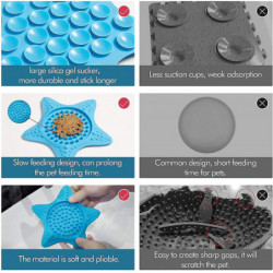 Lick Mat For Dogs, Dog Lick Mat, Dog Distraction Lick Pad With Strong Suctionblue2pcs Lick Mat For Dogs, Dog Lick Mat, Dog Distraction Lick Pad With Strong Suctionblue2pcs