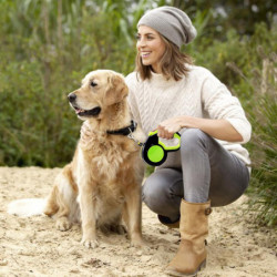 8m bande réfléchissante automatique rétractable chien laisse Pet Supply Bouton de frein