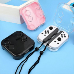 Transparent Storage Case for Switch/OLED Joy-Cons Handle Storage Box Dust-Proof High-Permeability Handle Storage White