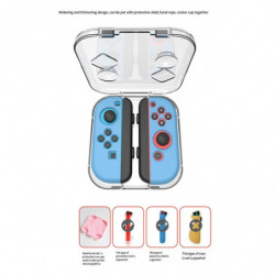 Transparent Storage Case for Switch/OLED Joy-Cons Handle Storage Box Dust-Proof High-Permeability Handle Storage White Transparent Storage Case for Switch/OLED Joy-Cons Handle Storage Box Dust-Proof High-Permeability Handle Storage White