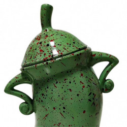 Canister with Attitude,Fun Airtight Kitchen Storage Canisters,Cute Food Storage Tank with Airtight Lid Green