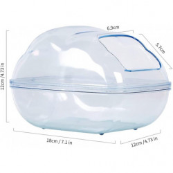 Heytea Hamster Sand Bath Container Large Transparent Plastic Toilet With Scoop Set For Small Pet Animals Cage [...]