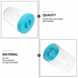 16.5X12.5x12.5cm blue pet food containers 1pc plastic food container household sealed storage bucket