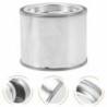 10Pcs Iron Round Paint Iron Practical Paint Storage Can Durable Ink Container for Storage(0.1L)