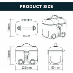 Milk Powder Dispenser,180g Double Seal Portable Milk Powder Container With Spoon And Handle, Multifunctional [...]