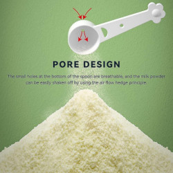 Milk Powder Dispenser,180g Double Seal Portable Milk Powder Container With Spoon And Handle, Multifunctional [...]